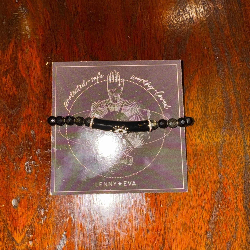 Evil Eye Black Beaded Bracelet